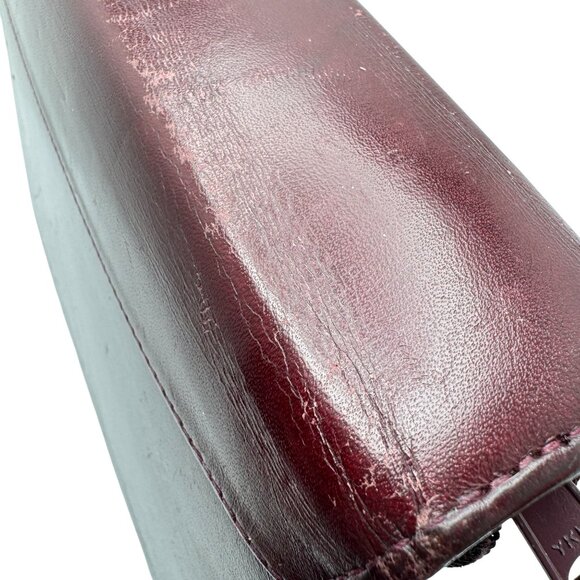 Franklin Quest Full Grain Aniline Leather Burgundy Planner Compact Sz 6-Ring - Picture 2 of 16